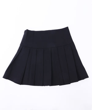 無地プリーツスカート