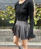 無地プリーツスカート