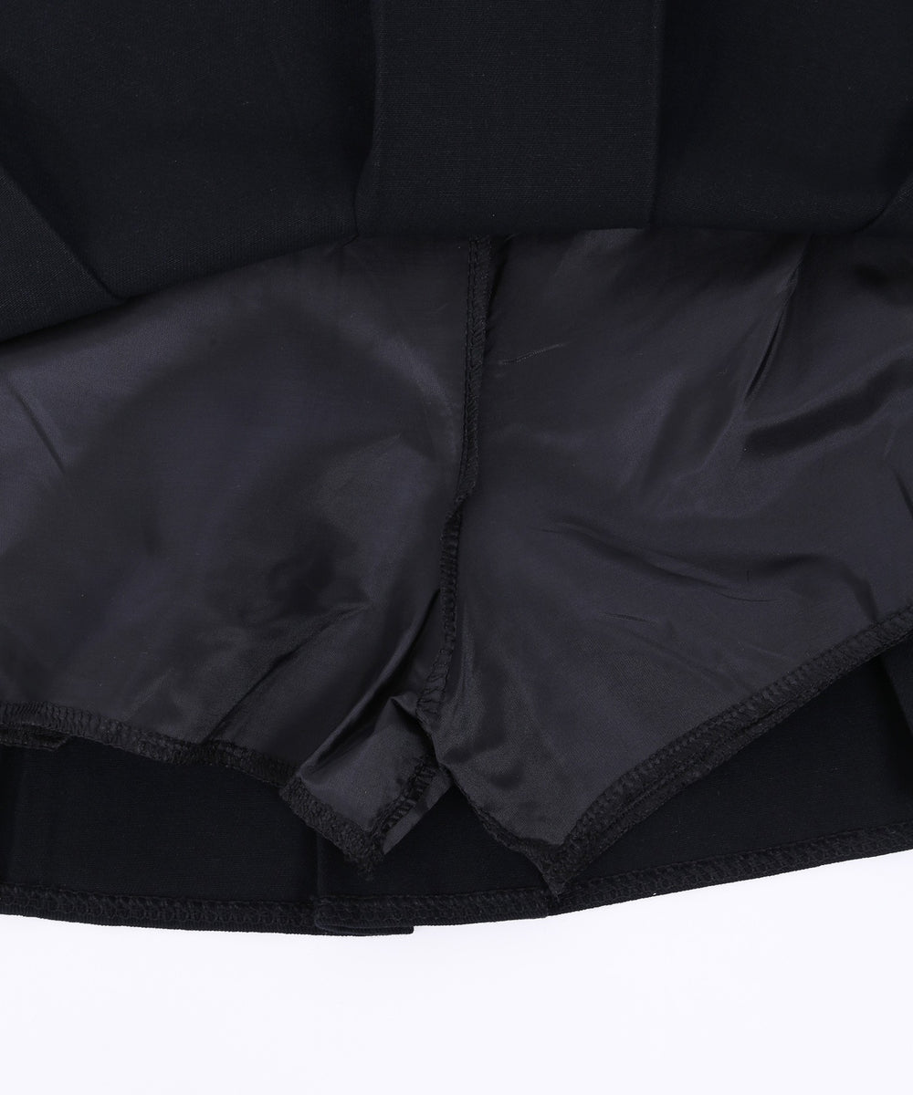 ベルト付きボックススカート