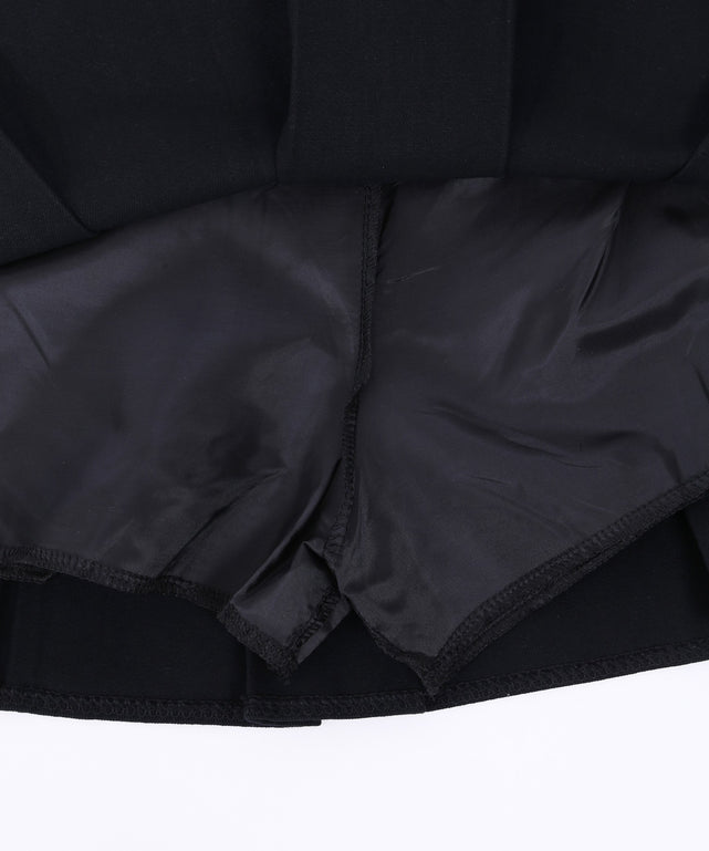 ベルト付きボックススカート