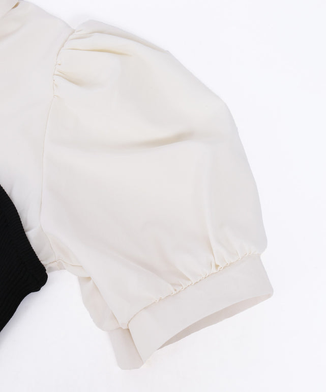 ビスチェデザイン半袖ブラウス