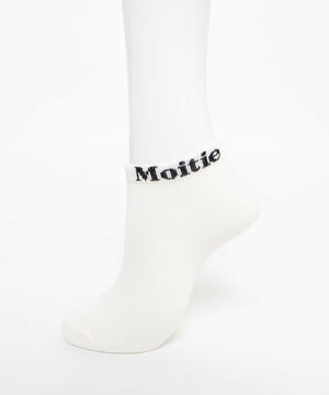 Moitieロゴショートソックス(23-25cm)