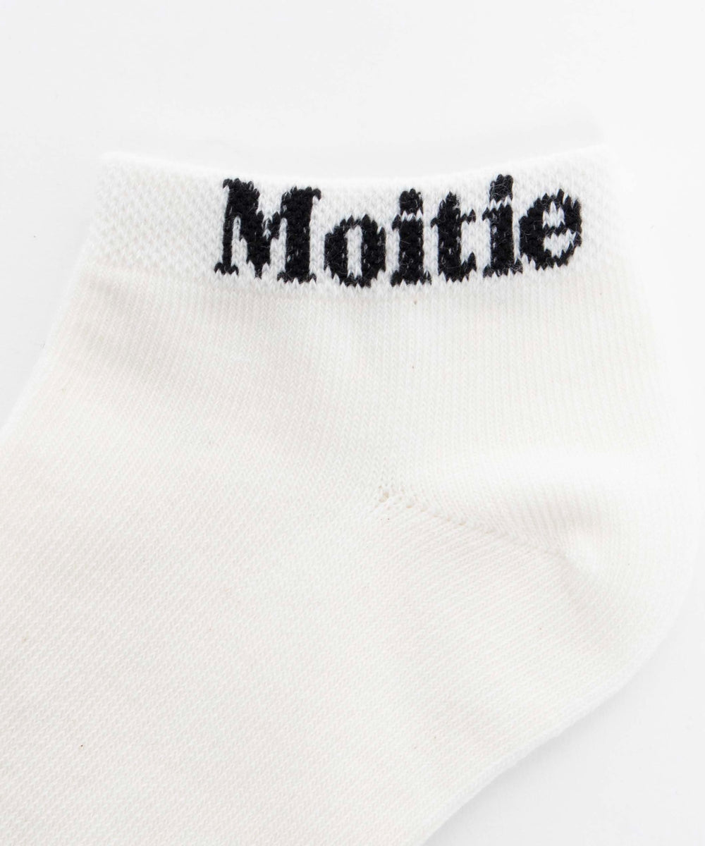 Moitieロゴショートソックス(23-25cm)