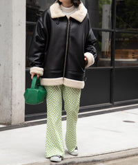 柄5(グリーンウェーブチェック ) / S