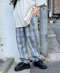 グレー系チェック / S