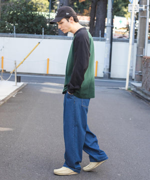 デニム中濃色 モデル：175cm L着用