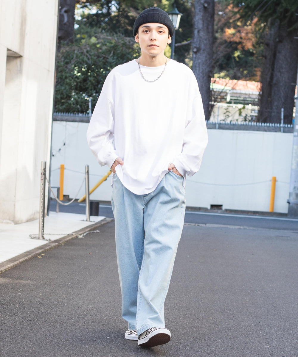 デニム淡色 モデル：175cm L着用デニム淡色 モデル：175cm L着用