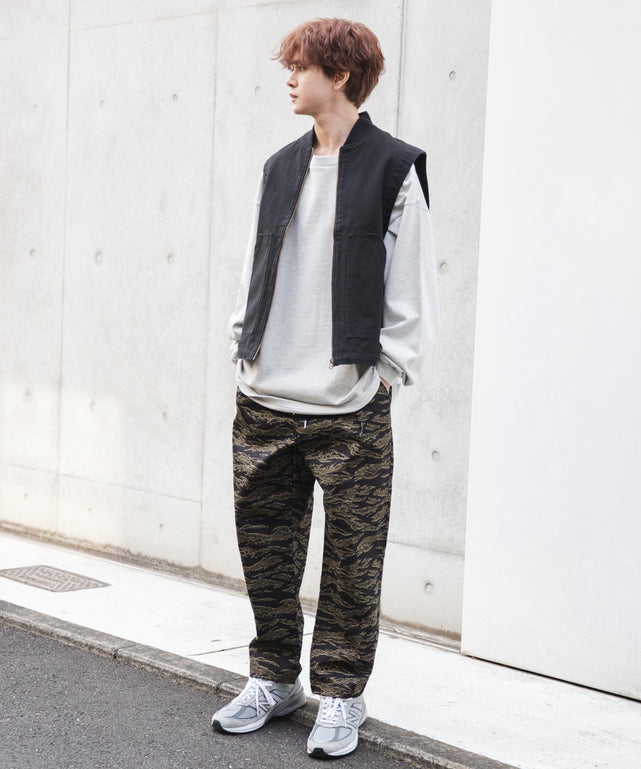 総柄ワイドイージーパンツ