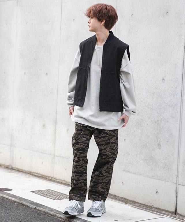 総柄ワイドイージーパンツ