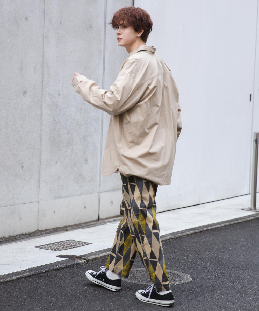 総柄ワイドイージーパンツ