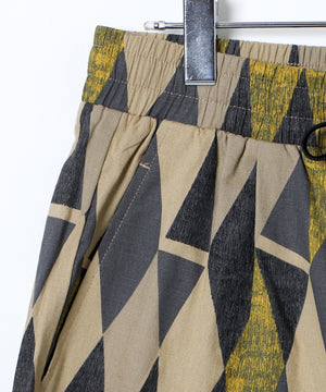 総柄ワイドイージーパンツ