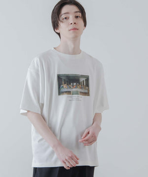 ホワイト／最後の晩餐 モデル：178cm L着用