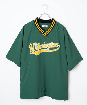 ラインリブナイロンプルオーバー