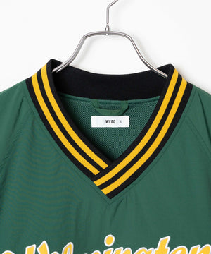 ラインリブナイロンプルオーバー