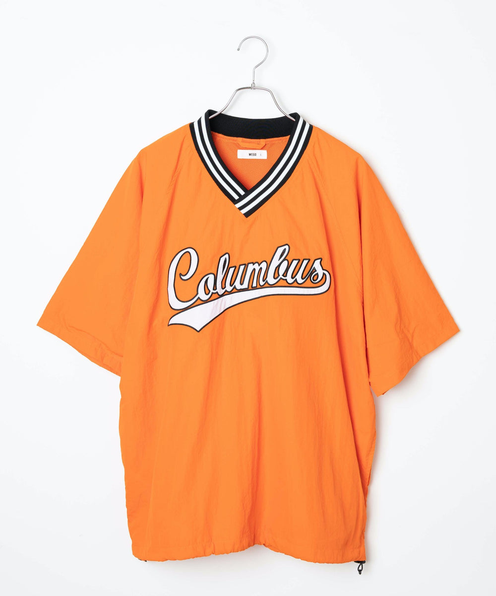 ラインリブナイロンプルオーバー