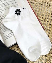 フラワーショートソックス(23-25cm)