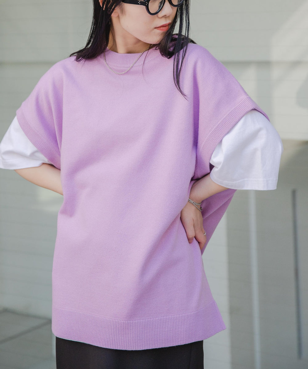 Lパープル　モデル：156cm L着用