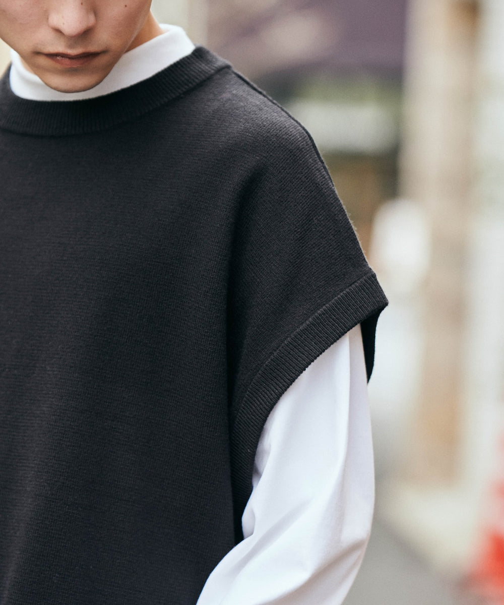 カラールーズニットベスト