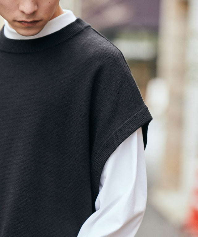 カラールーズニットベスト