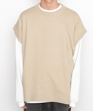 Lベージュ　モデル：175cm L着用 