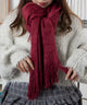シャギーストール/ワイン