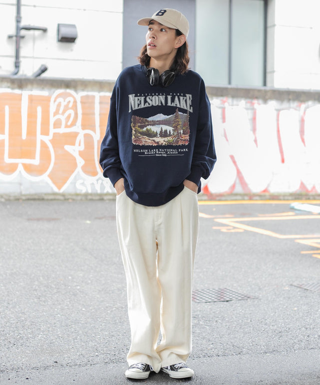 ホワイトアイボリー  モデル：174㎝ L着用