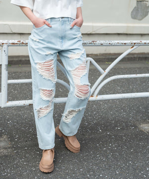 デニム淡 モデル：160cm M着用