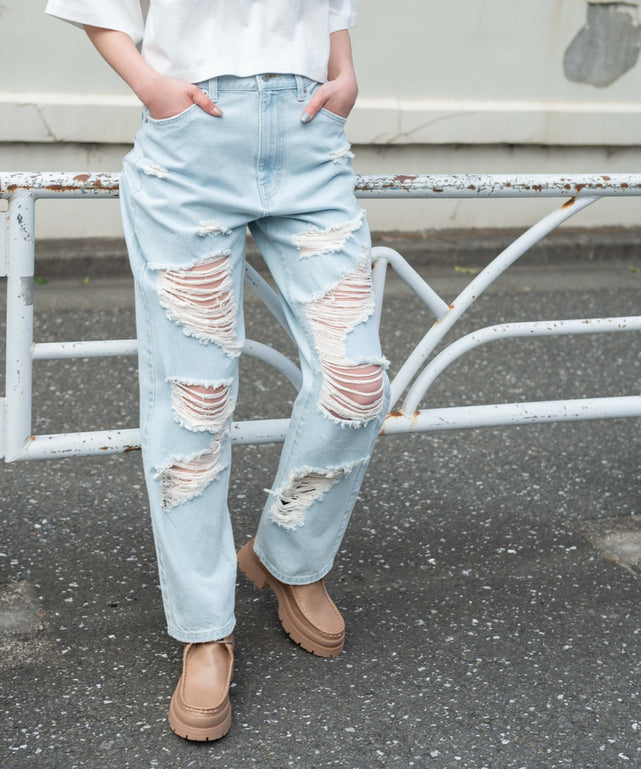 デニム淡 モデル：160cm M着用