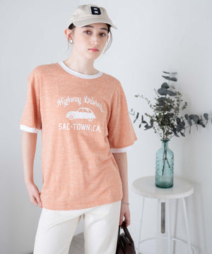 オレンジ モデル：164㎝ L着用