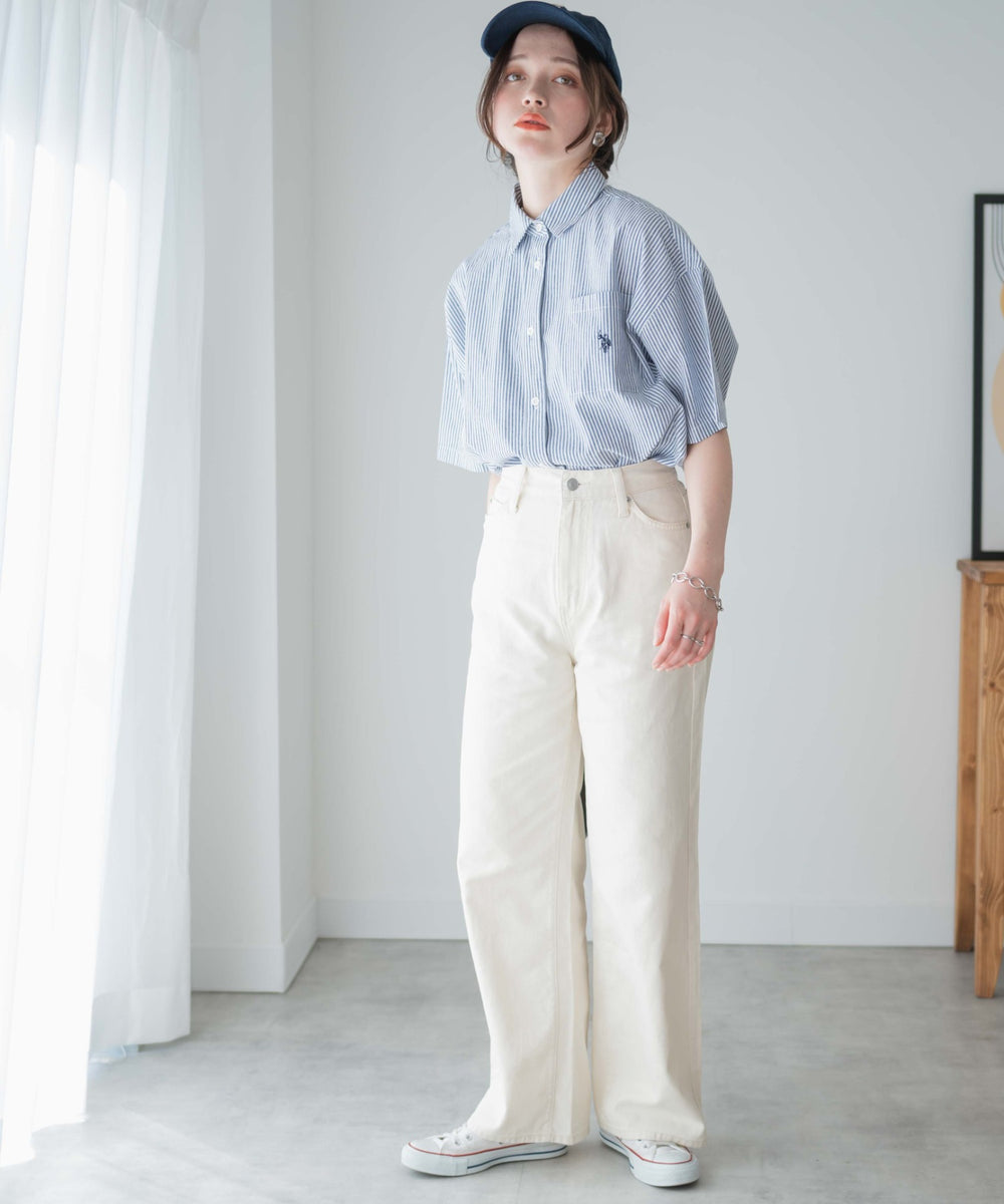 オフホワイト モデル：162cm M着用