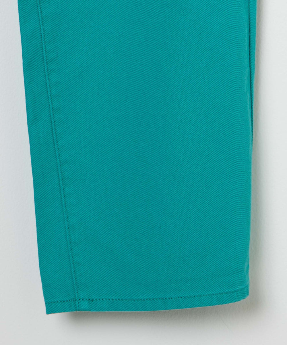 カラーウエストフィットワイドストレートパンツ