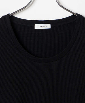 ワッフルUネックT