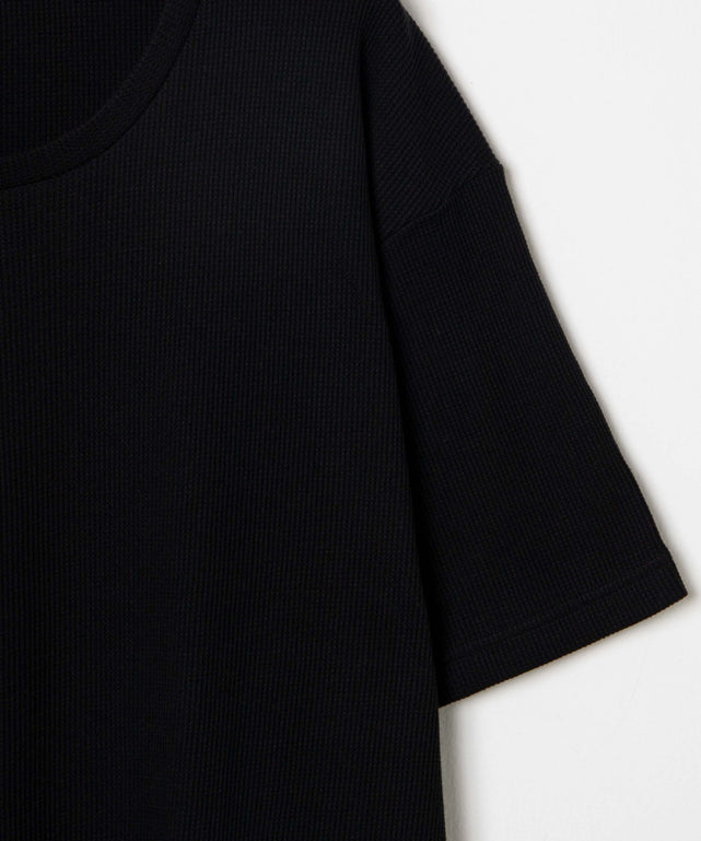 ワッフルUネックT