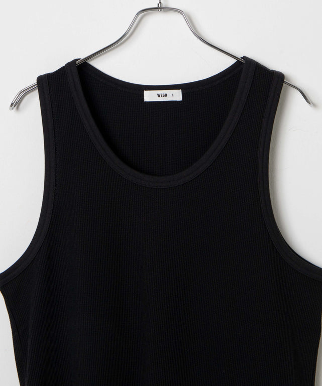 ワッフルタンクトップ