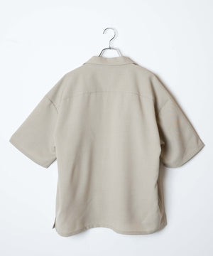 リネンライクオープンカラーBIGシャツ