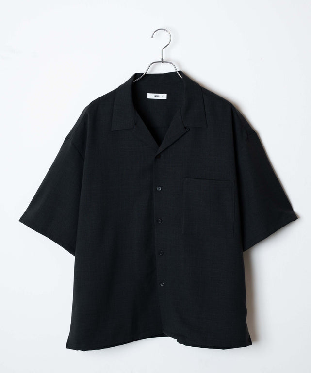 リネンライクオープンカラーBIGシャツ