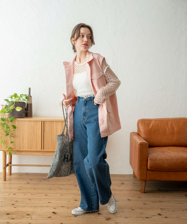 ピンク モデル：160cm F着用