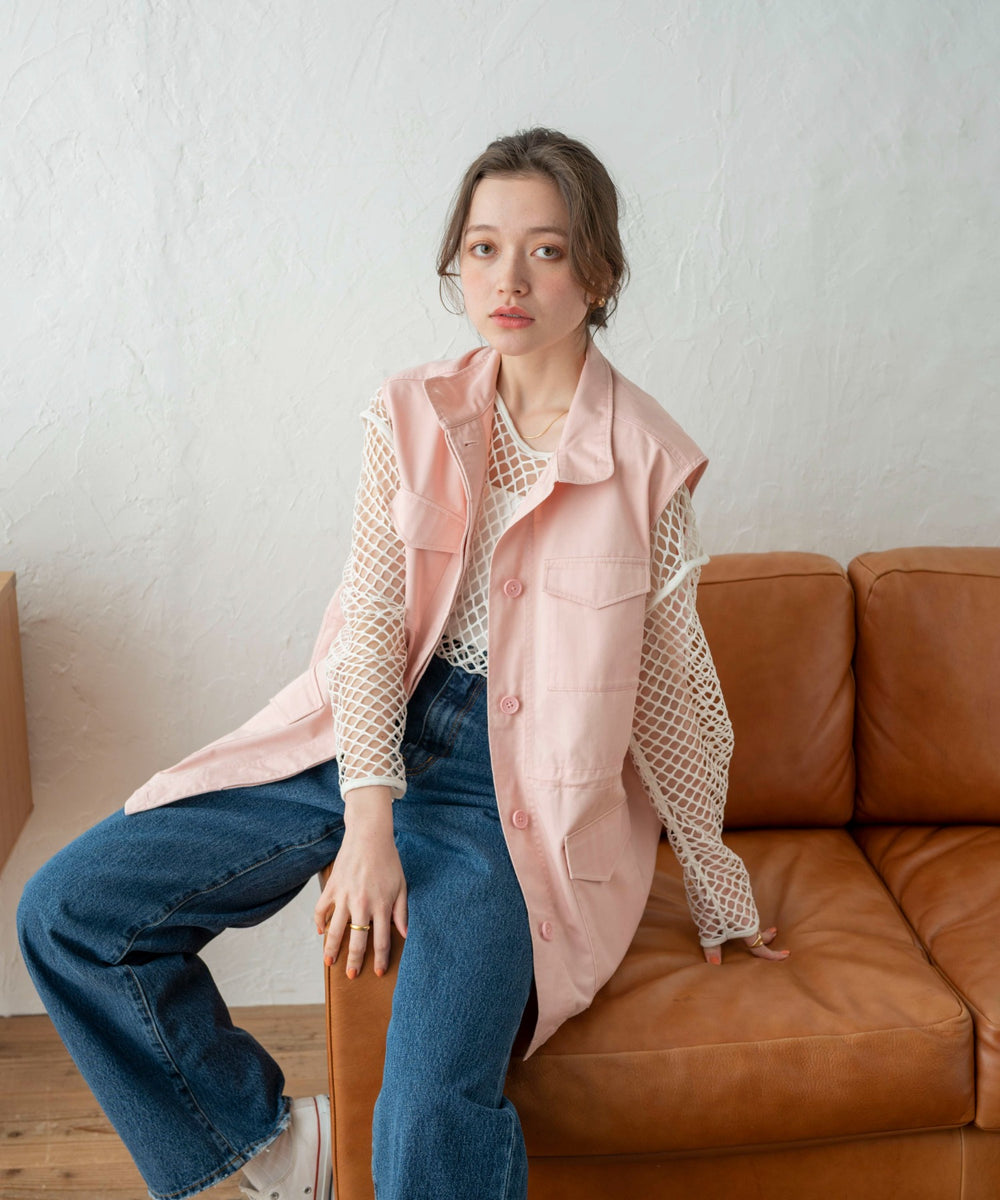 ピンク モデル：160cm F着用