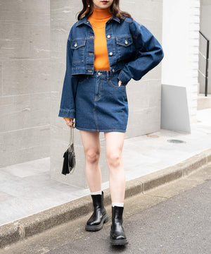 デニム濃 モデル：160cm S着用