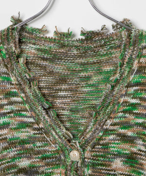 ダメージミックスカラービッグカーデ