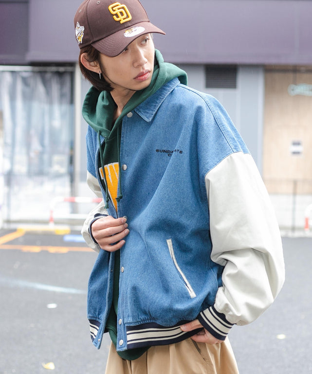 デニム淡色 モデル：175cm L着用
