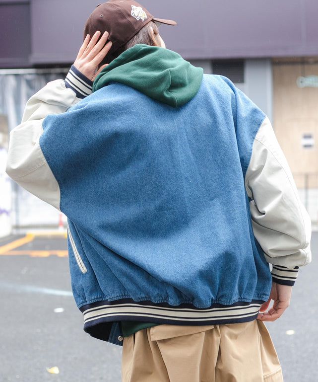 デニム淡色 モデル：175cm L着用