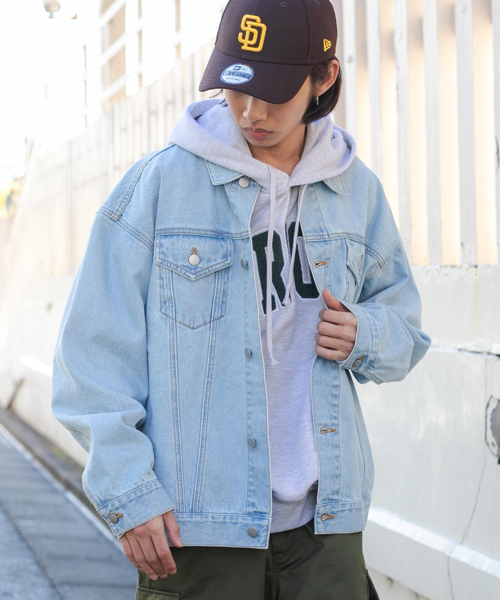 デニム淡色 モデル：175cm L着用