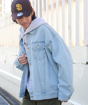 デニム淡色 モデル：175cm L着用