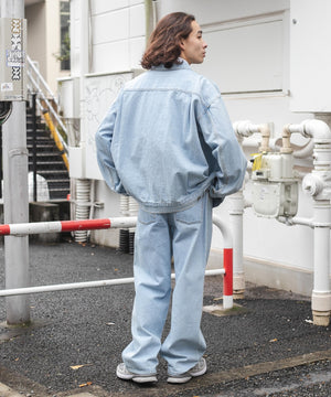 デニム淡色 モデル：174cm L着用