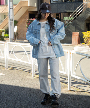 デニム淡色 モデル：161cm L着用