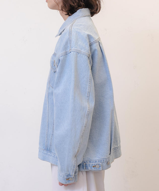 デニム淡色 モデル：174cm L着用