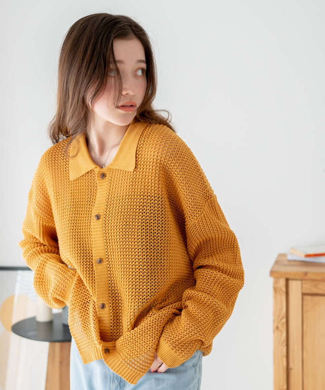 マスタード　モデル:162cm L着用