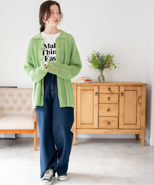 グリーン 　モデル:162cm L着用