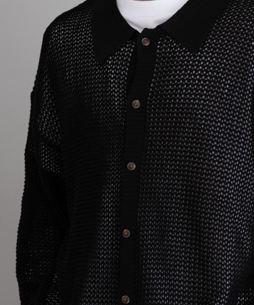 メッシュニットBIGシャツ